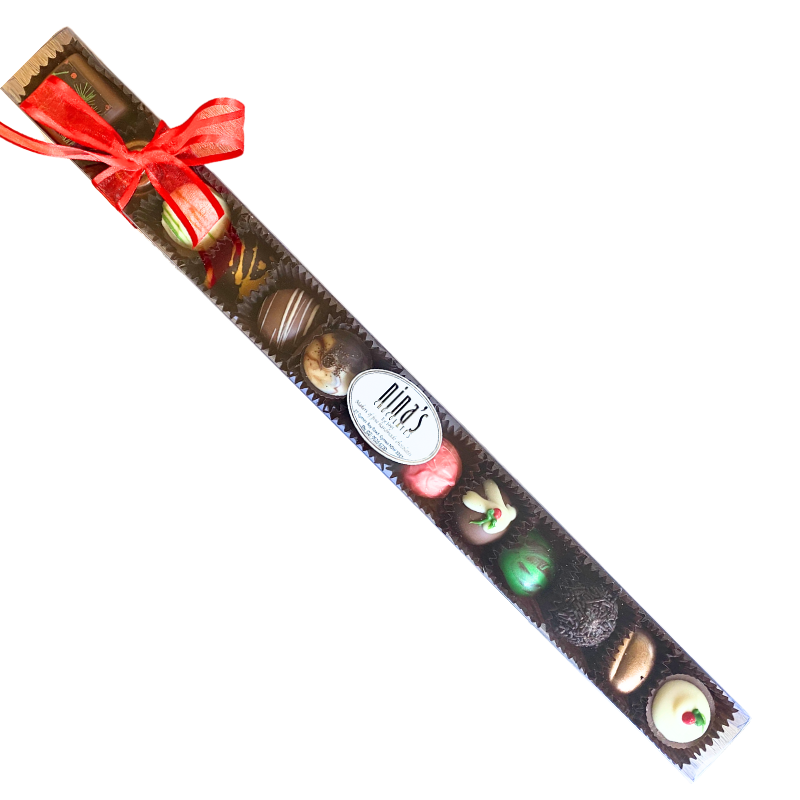 Christmas 13pc Mixed Belgian truffle Tube 160g