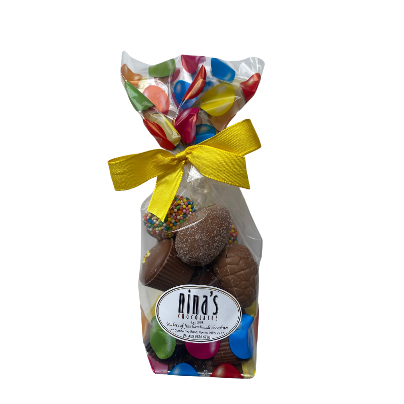 Easter bag w/Mixed Easter Belgian Chocolates 150g