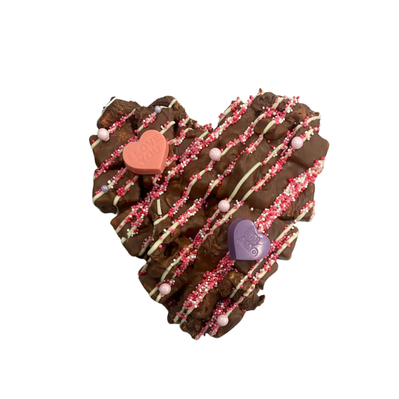 Valentine's Day Medium Rocky Road Heart 330g